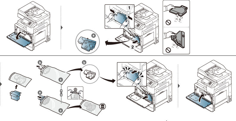 Replacing The Waste Toner Container